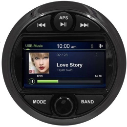 Морская магнитола MRH-301 Zone Control черный ободок Marine Rocket (MRH301B)